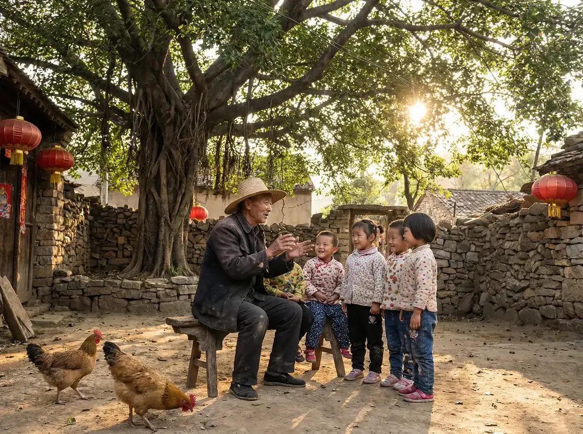 老人在大榕树下给孩子们讲故事 - 穿普拉达的女王在线观看 乡村记忆