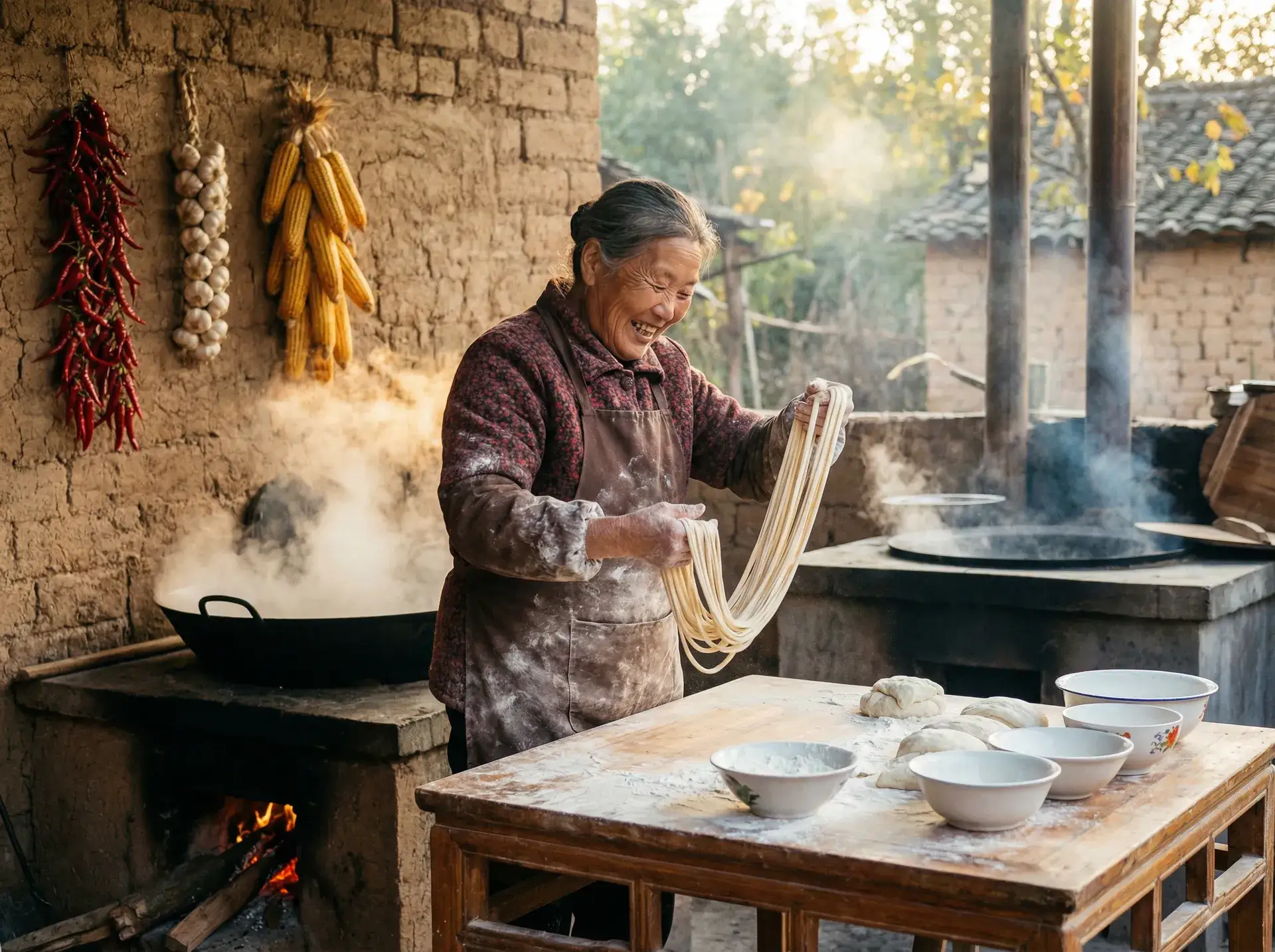 农家大嫂手擀面 - 穿普拉达的女王在线观看 乡村美食